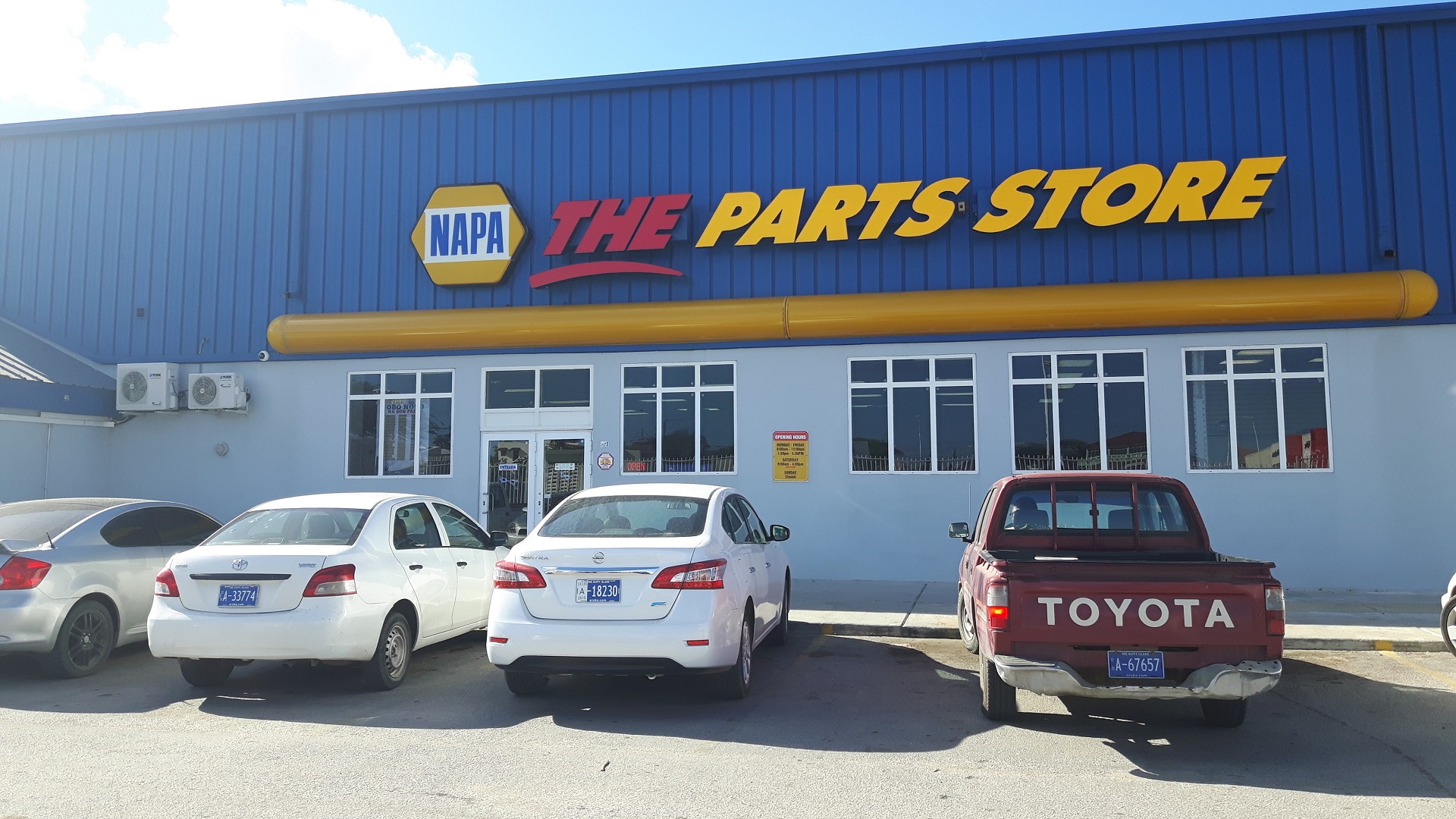 napa auto parts store exterior view aruba noord